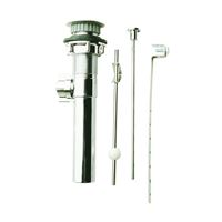 Plumb Pak PP22070 Lavatory Pop-Up Assembly, 1-1/4 in Connection, Plastic, Chrome 