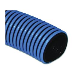 Abbott T32005002 Pool Vacuum Hose, 1-1/2 in ID, 1.81 in OD, 50 ft L, Polyethylene, Black/Blue 
