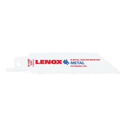 Lenox 20550414R Reciprocating Saw Blade, 3/4 in W, 4 in L, 14 TPI 