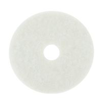 3M 08484 Polish Pad, 20 in Dia, Polyester, White 5 Pack 
