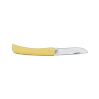 CASE 00032 Pocket Knife, 2.8 in L Blade, Chrome Vanadium Steel Blade, 1-Blade, Yellow Handle 
