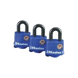 Master Lock 312TRI Padlock, Keyed Alike Key, 9/32 in Dia Shackle, 1-1/16 in H Shackle, Steel Shackle, Steel Body 