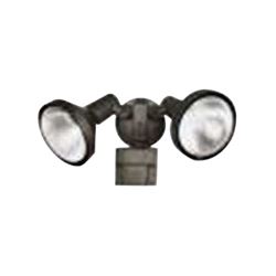 Heath Zenith HZ-5412-WH Motion Activated Security Light, 120 V, 300 W, 2-Lamp, Halogen Lamp, Metal/Plastic Fixture 