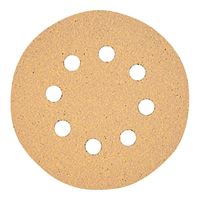 DeWALT DW4303 Sanding Disc, 5 in Dia, Coated, 120 Grit, Fine, Aluminum Oxide Abrasive, Paper Backing, 8-Hole 