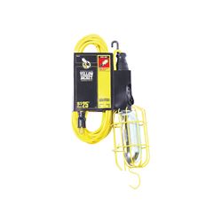 CCI 2893 Work Light with Outlet and Metal Guard, 12 A, 120 V, Incandescent Lamp, Yellow 