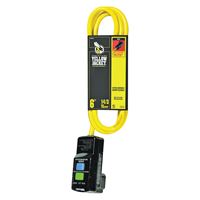 CCI 2879 Extension Cord, 6 ft Cable, 15 A, 125 V, Yellow 