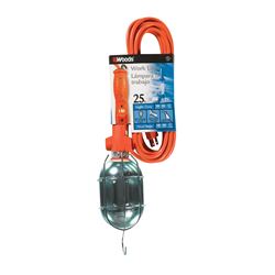 CCI 0681 Work Light with Outlet and Metal Guard, 9 A, 120 V, Orange 