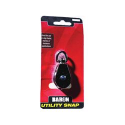 BARON C-0713ZD-1/2 Rope Pulley, 5/32 in Rope, 8 lb Working Load, 1/2 in Sheave, Nickel 