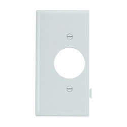 Eaton Wiring Devices STE7W Sectional Wallplate, 4-1/2 in L, 2-3/4 in W, 1 -Gang, Polycarbonate, White, High-Gloss 