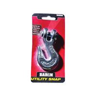 BARON C-330-3/8 Clevis Grab Hook, 5400 lb Working Load, Steel, Electro-Galvanized 