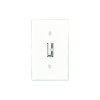 Lutron Ariadni TG-603PH-IV Dimmer, 5 A, 120 V, 600 W, Halogen, Incandescent Lamp, 3-Way, Ivory 