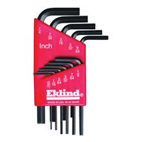 Eklind 10111 Hex Key Set, 11-Piece, Steel, Black 