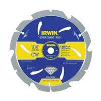 Irwin 4935624 Circular Saw Blade, 10 in Dia, 5/8 in Arbor, 6-Teeth, Carbide Cutting Edge 