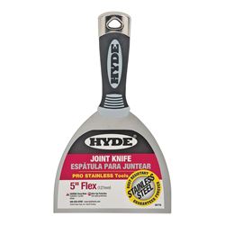 HYDE 06778 Joint Knife, 5 in W Blade, 4-1/8 in L Blade, Stainless Steel Blade, Single-Edge Blade, Soft-Grip Handle 