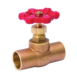Southland 105-504NL Stop Valve, 3/4 in Connection, Compression, 125 psi Pressure, Brass Body 