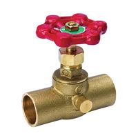 Southland 105-604NL Stop and Waste Valve, 3/4 in Connection, Compression, 125 psi Pressure, Brass Body 