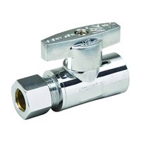 Southland 191-432HC Supply Line Stop Valve, 1/2 x 3/8 in Connection, Sweat x Compression, 125 psi Pressure, Brass Body 