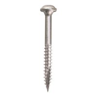 Kreg SML-F125 - 100 Pocket-Hole Screw, #7 Thread, 1-1/4 in L, Fine Thread, Maxi-Loc Head, Square Drive, Carbon Steel, 100/PK 