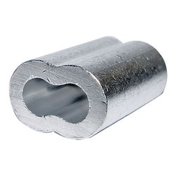 Campbell 7670814 Cable Ferrule, 3/32 in Dia Cable, Aluminum 