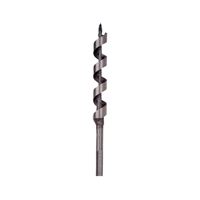 Irwin 49910 Power Drill Auger Bit, 5/8 in Dia, 7-1/2 in OAL, Solid Center Flute, 1-Flute, 5/16 in Dia Shank, Hex Shank 