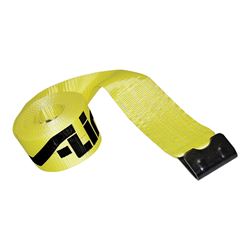 ANCRA 41660-10-30 Winch Strap with Flat Hook, 3 in W, 30 ft L, 5400 lb Vertical Hitch, Polyester 