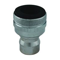 Plumb Pak PP800-6 Faucet Aerator Adapter, 55/64 x 15/16-27 in, Threaded, Chrome Plated 