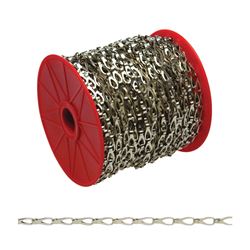 Campbell 0710227 Sash Chain, 2, 164 ft L, 29 lb Working Load, Steel, Chrome 