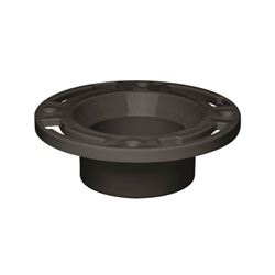 Oatey 43548 Closet Flange, 4 in Connection, ABS, Black, For: 4 in Pipes 