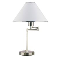 Boston Harbor TL-TB-8008-3L Swing Arm Table Lamp, 120 V, 60 W, 1-Lamp, A19 or CFL Lamp, Brushed Nickel Finish 