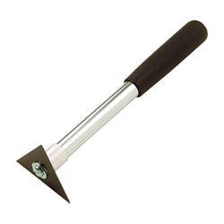 HYDE 10400 Molding Scraper, 2-3/4 in W Blade, Three-Edge Blade, HCS Blade, Foam Handle, Tubular Handle 