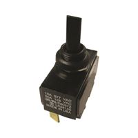 GB GSW-114 Toggle Switch, 125/277 VAC, SPDT, Spade Terminal, Plastic Housing Material, Black 