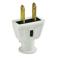 Eaton Wiring Devices 183W-BOX Electrical Plug, 2 -Pole, 15 A, 125 V, NEMA: NEMA 5-15, White 25 Pack 