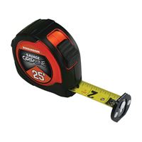Swanson SAVAGE Series SVGL25M1 Tape Measure, 25 ft L Blade, 1-1/16 in W Blade, ABS/Rubber Case 