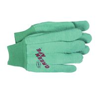 BOSS Green Ape 313 Clute-Cut Chore Gloves, L, Straight Thumb, Knit Wrist Cuff, Cotton, Green 