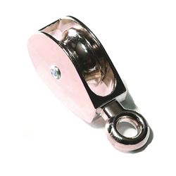 BARON C-0174ZD-1 1/2 Rope Pulley, 5/16 in Rope, 1-1/2 in Sheave, Zinc 