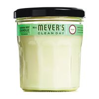 Mrs. Meyers 44116 Soy Candle, Basil Scent Fragrance, 35 hr Burning, Creamy Candle 
