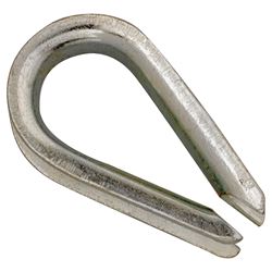 Campbell T7670669 Wire Rope Thimble, 5/8 in Dia Cable, Malleable Iron, Electro-Galvanized 5 Pack 