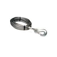 BARON 59401 Winch Cable, 7/32 in Dia, 50 ft L, Hook End, Galvanized Steel 