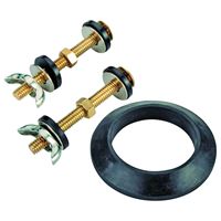 ProSource Tank-to-Bowl Connector Kit, (2) Closet Bolts, (1) Washer-Piece, Polished Brass 