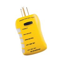 Sperry Instruments HGT6520 Circuit Analyzer Tester, Black/Yellow 