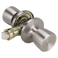 ProSource T-5764SS-PS Door Knob Lockset, Knob Handle, Metal, Stainless Steel, 2-3/8 to 2-3/4 in Backset 