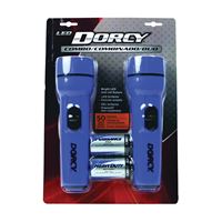 Dorcy 41-2594 Flashlight, D Battery, LED Lamp, 50 hr Run Time, Blue 