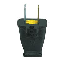 Eaton Wiring Devices SA940 Electrical Plug, 2 -Pole, 15 A, 125 V, NEMA: NEMA 1-15, Black 