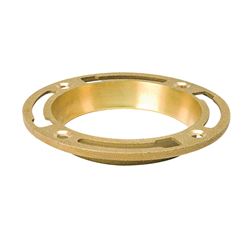 B & K 152-001 Closet Floor Flange, Brass, For: Both 3 in and 4 in SCH 40 