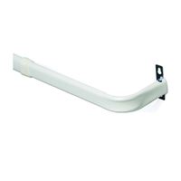 Kenney KN510 Curtain Rod, 1 in Dia, 18 to 28 in L, Steel, White 