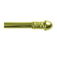 Kenney KN387/3 Cafe Rod, 7/16 in Dia, 48 to 84 in L, Brass 