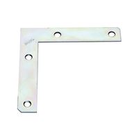 National Hardware 117BC Series N234-955 Corner Brace, 5 in L, 7/8 in W, 4.87 in H, Steel, Zinc, 0.07 Thick Material 20 Pack 