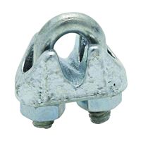 National Hardware 3230BC Series N248-278 Wire Cable Clamp, 1/8 in Dia Cable, 3 in L, Malleable Iron, Zinc 