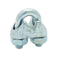 National Hardware 3230BC Series N248-286 Wire Cable Clamp, 3/16 in Dia Cable, 4 in L, Malleable Iron, Zinc 