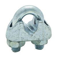 National Hardware 3230BC Series N248-302 Wire Cable Clamp, 5/16 in Dia Cable, 4 in L, Malleable Iron, Zinc 